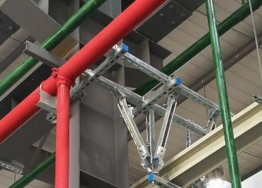法库该抗震支架的整体式支吊架结构协调性好